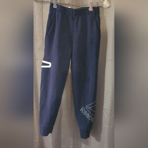 Reebok Kids Dark Blue Joggers with Logo Size 6/7